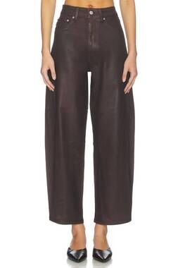 DL1961 Miro Barrel High Rise Jeans in Cocoa Coated 24